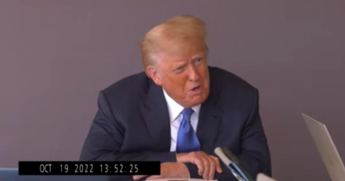 In a deposition recorded in October, former President Donald Trump continued to maintain he did not sexually assault a woman in a New York department store.